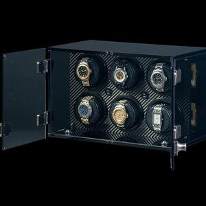 Orbita 6 Rotorwind Watch Winder in Carbon Fiber